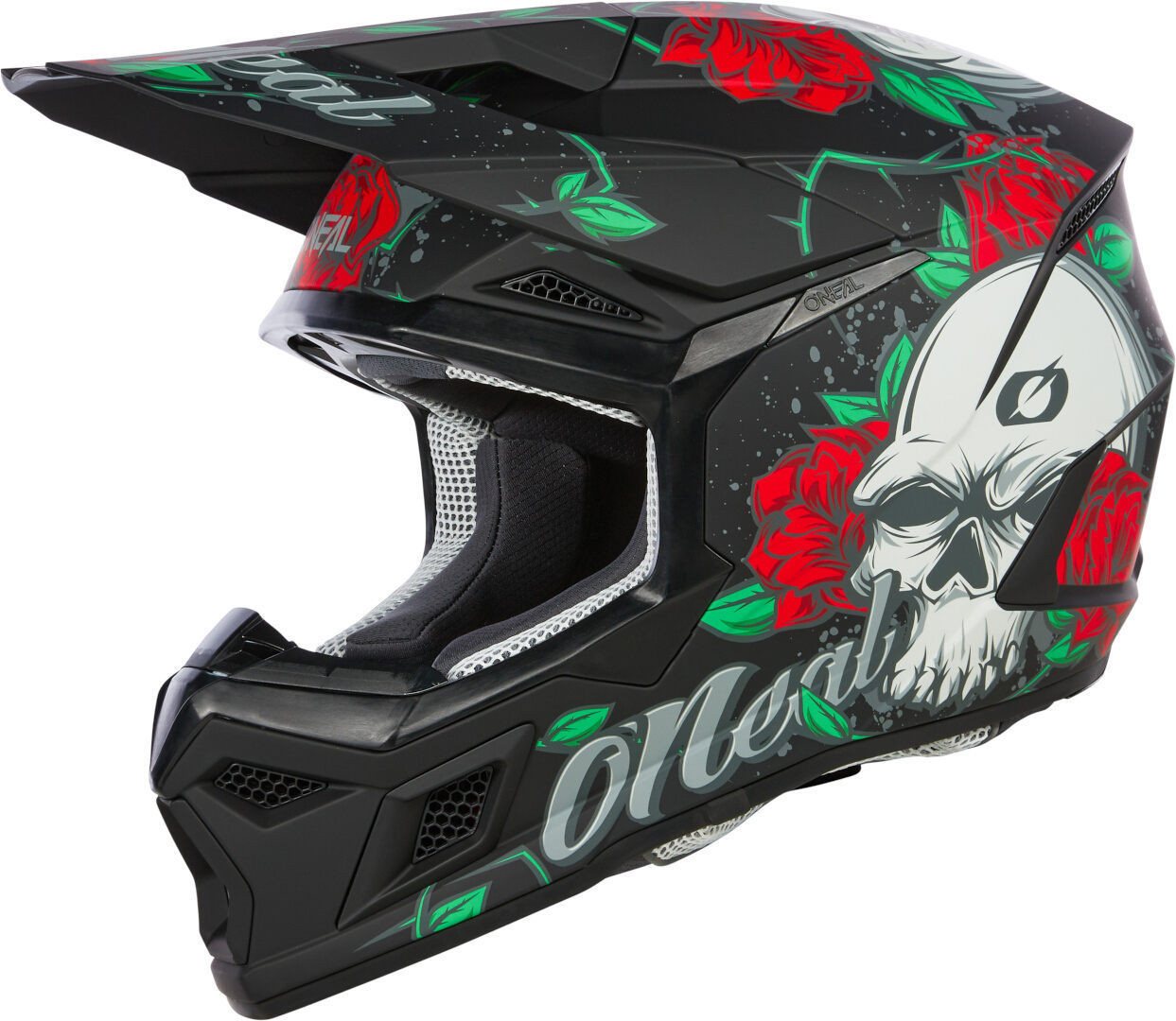 O’NEAL Motorradhelm 3SRS Melancia bunter Kinder Motocross Helm, Absorbierend Bild 3