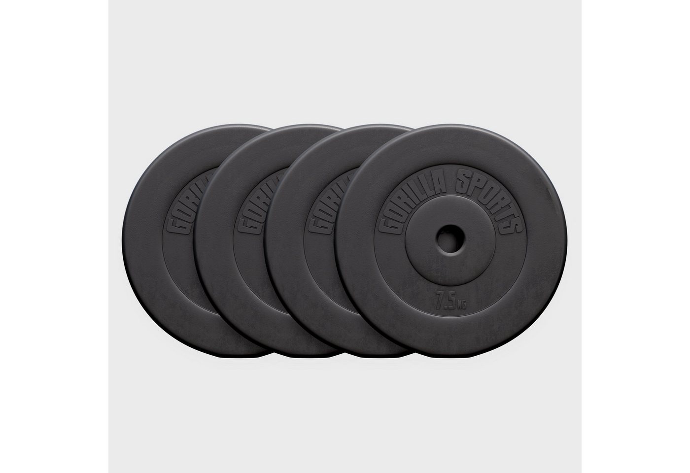 GORILLA SPORTS Hantelscheibe Hantelscheibe 30/31 mm Kunststoff 1,25-15 KG, 30 kg Bild 3