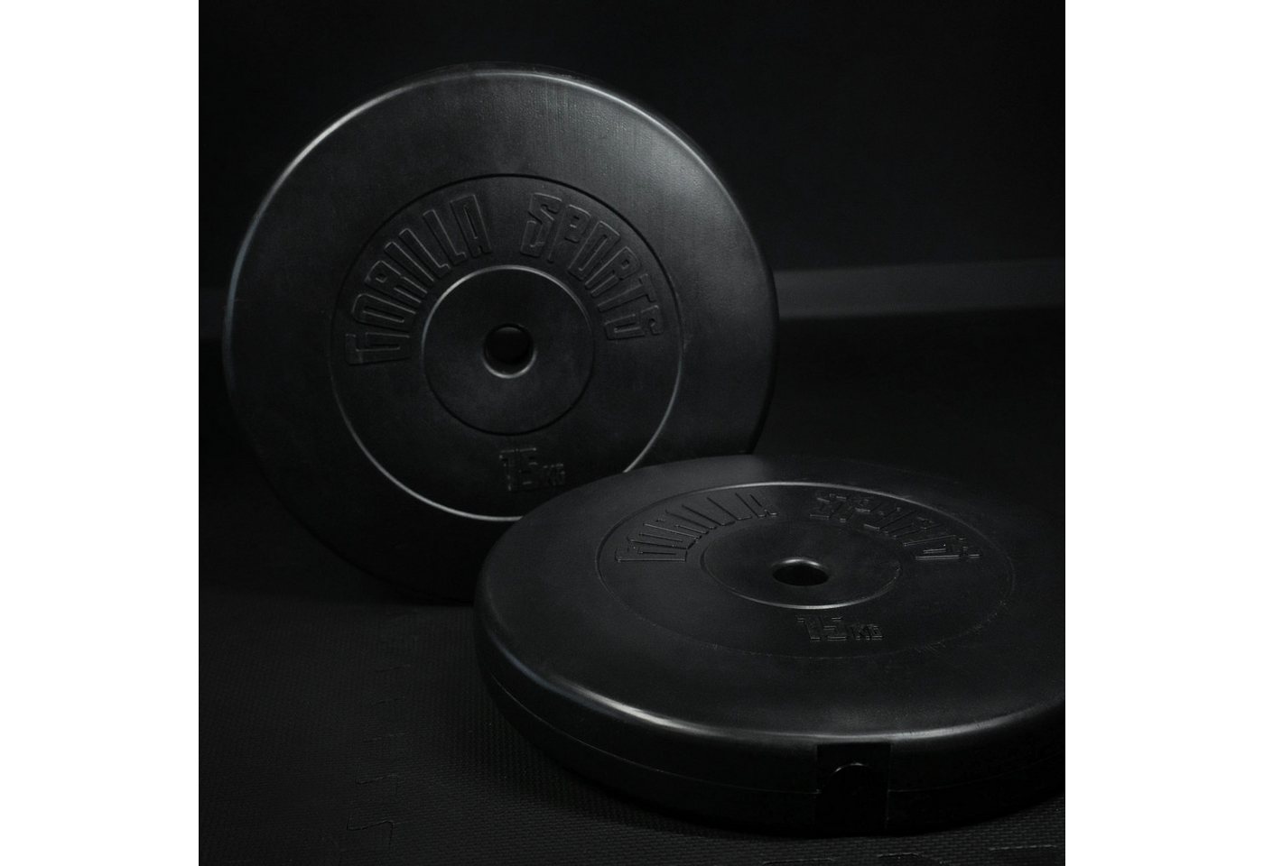 GORILLA SPORTS Hantelscheibe Hantelscheibe 30/31 mm Kunststoff 1,25-15 KG, 30 kg Bild 4
