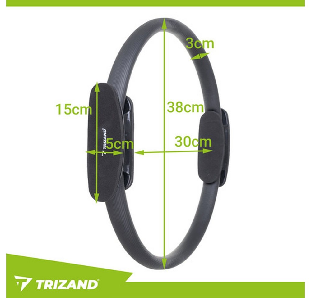 Trizand Trainingsring Übungsring Pilates-Ring 38 cm (Spar-Set, 1-tlg., effektives Training), gezielte Übungen, ideal für Anfänger und Rehabilitation