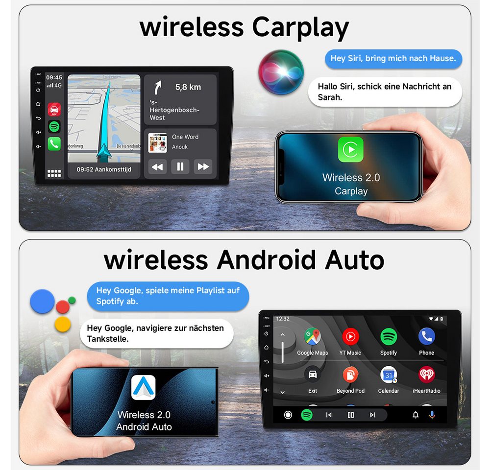 A-Sure 10.1" Für VW Golf 7 VII MK7 2012-2017 4+64GB RDS DSP Navi 1280*800 IPS Autoradio (Digitalradio (DAB), UI Theme, SWC, Canbus)