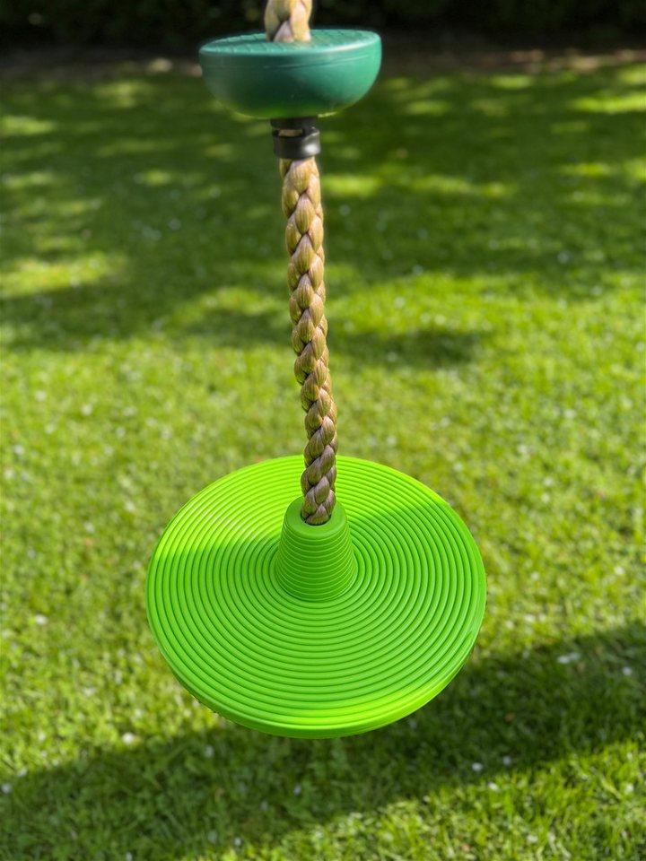 Loggyland Kletterseil Kletterseil mit Knoten und Tellerschaukel – Outdoor-Seil für Kinder, ideal für Schaukelgestell und Spielturm Bild 4