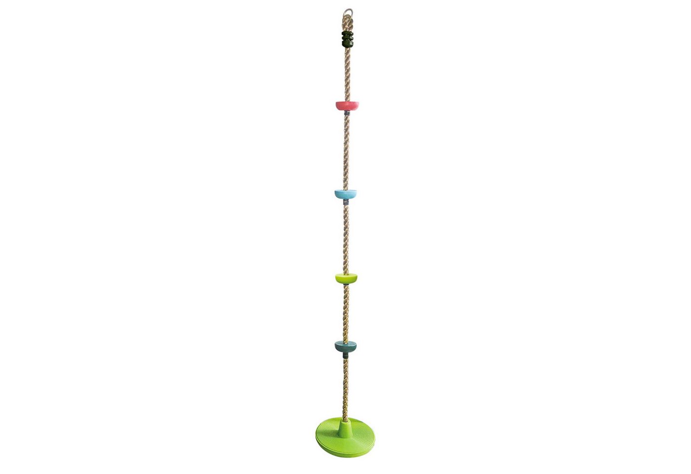 Loggyland Kletterseil Kletterseil mit Knoten und Tellerschaukel – Outdoor-Seil für Kinder, ideal für Schaukelgestell und Spielturm Bild 5