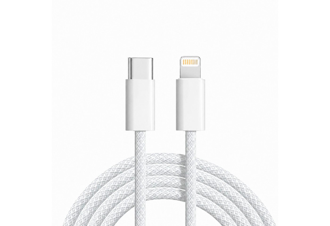 PlugUp Ladegerät mit iPhone Lightning Ladekabel iPhone 11 12 13 14 Pro Max SE USB-Ladegerät (2220 mA, Set, 2-tlg., 2-teiliges Ladeset, 20W USB-C Schnellladegerät für iPhone 11 12 13 14 Pro Max SE Plus) Bild 2