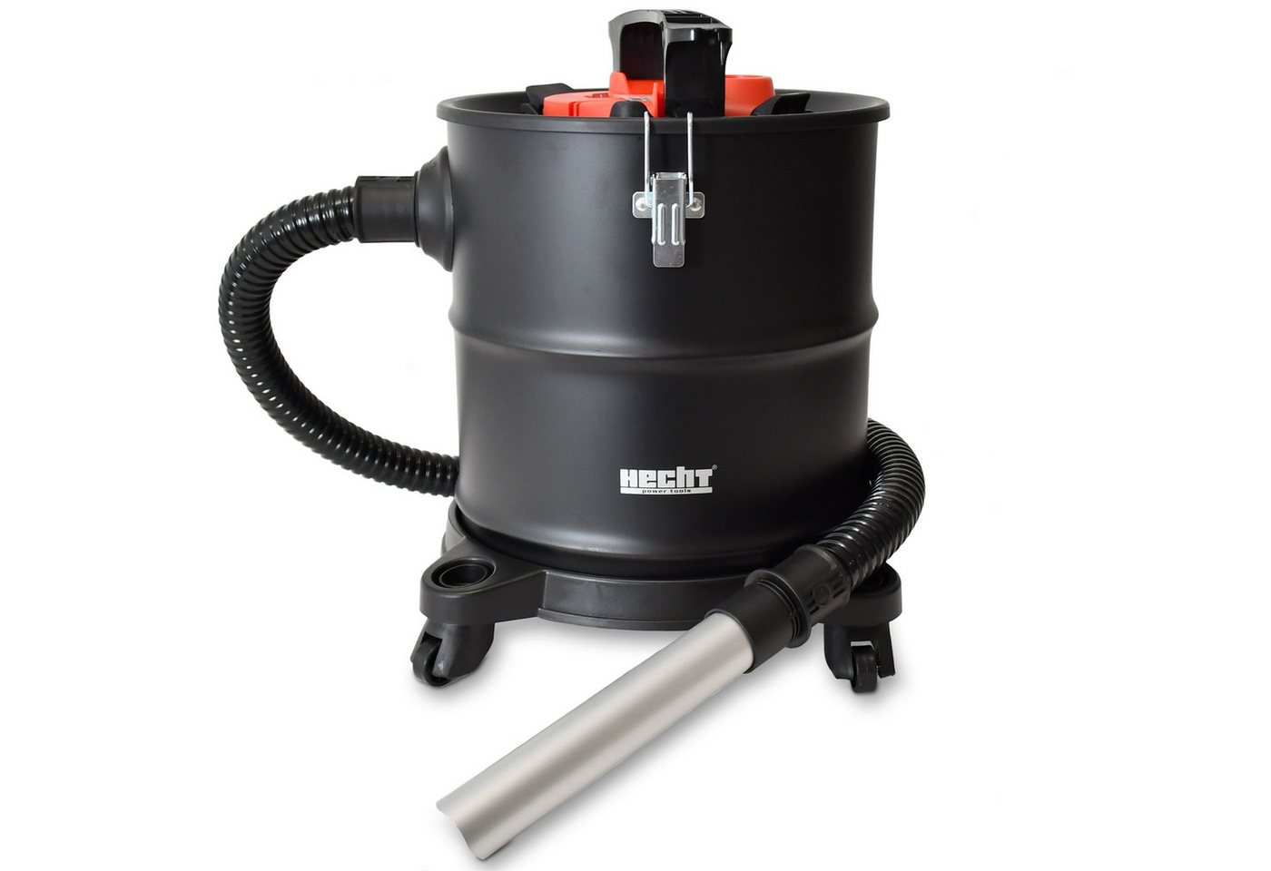 Hecht Aschesauger 22E Kaminsauger mit Filterklopfer für Ofen & Grill, 1200 W, Metallbehälter, staubarm und handlich