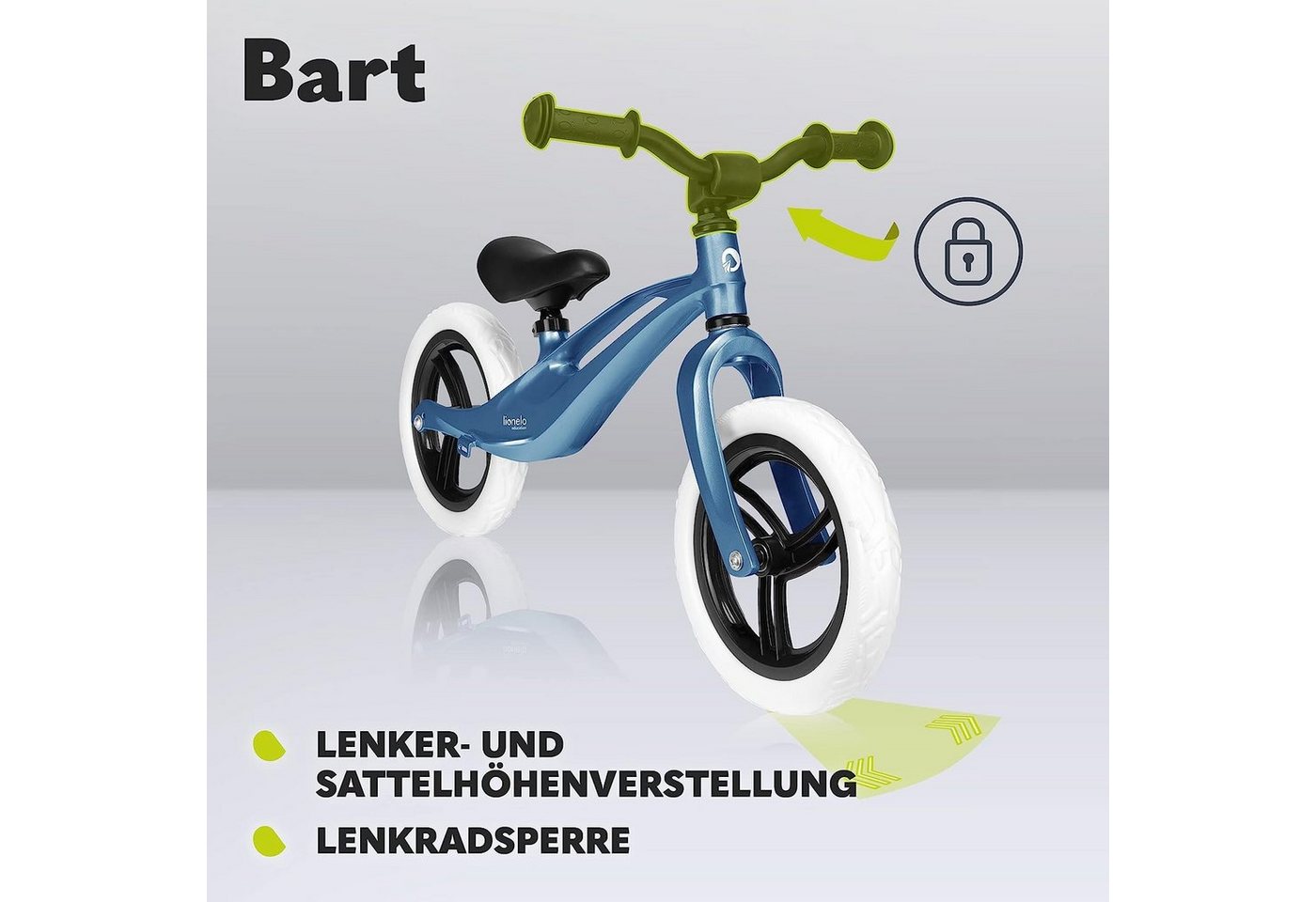 lionelo Laufrad BART 12 Zoll, ab 18 monaten 12 Zool Räder MAX 30Kg Magnesiumlegierung Bild 4
