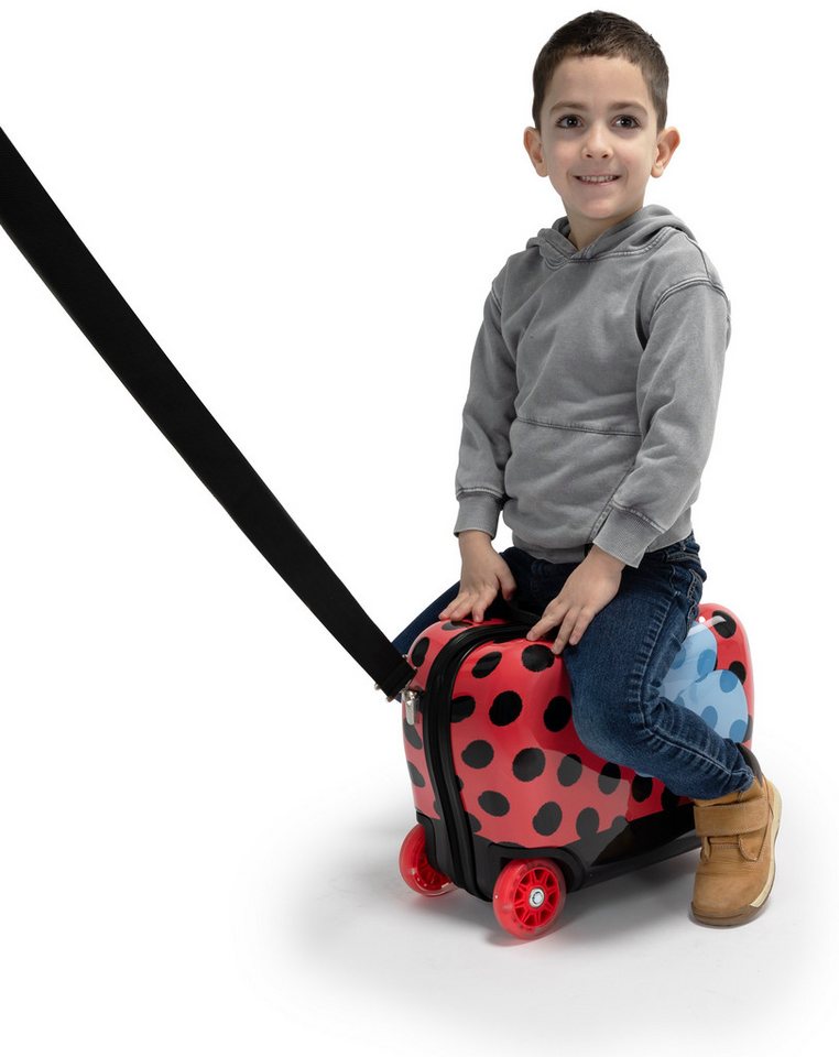 Heys Kinderkoffer Kinderkoffer Heys Kids Ride-On Luggage, 16 cm, 4 Rollen, Heys Kindergepäck Kindertrolley Marienkäfer Bild 3