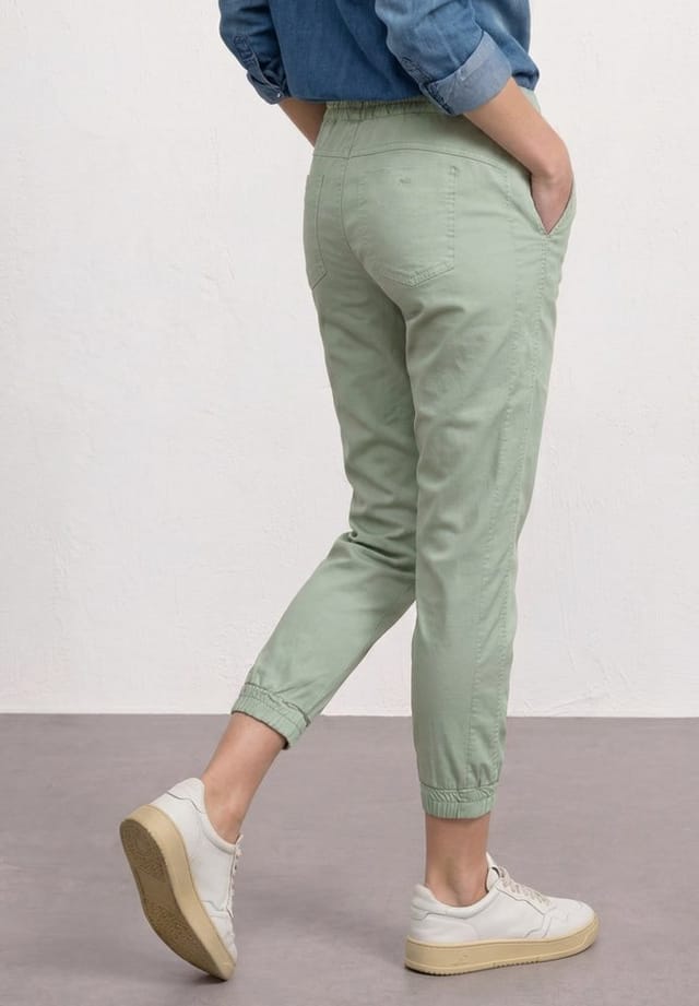 STREET ONE Stoffhose Style Bonny Slim Leg Hose / Sommerhose im Loose Fit