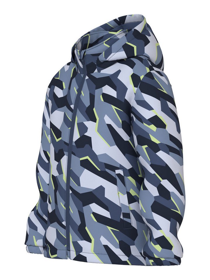 Name It Outdoorjacke NKMMAX JACKET PA AOP NOOS Kunstfaser, reflektierende Details