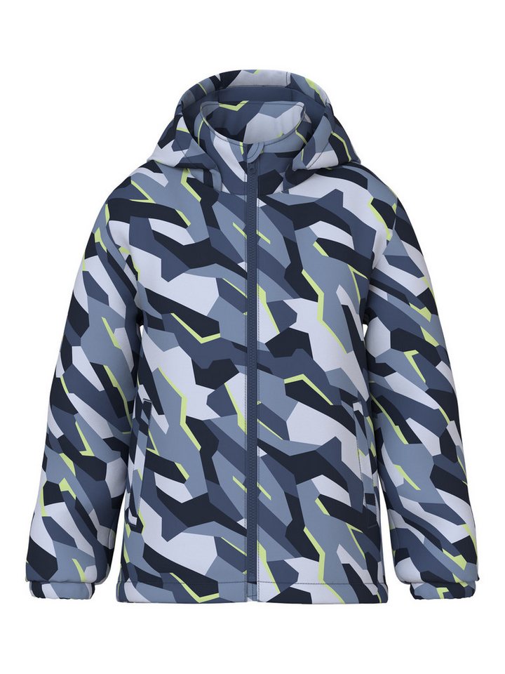 Name It Outdoorjacke NKMMAX JACKET PA AOP NOOS Kunstfaser, reflektierende Details Bild 2
