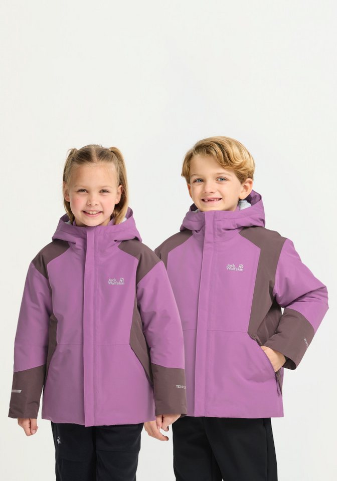 Jack Wolfskin Skijacke SNOWFLASH JKT K Winterjacke für Kinder, wasserdicht, warm Bild 2