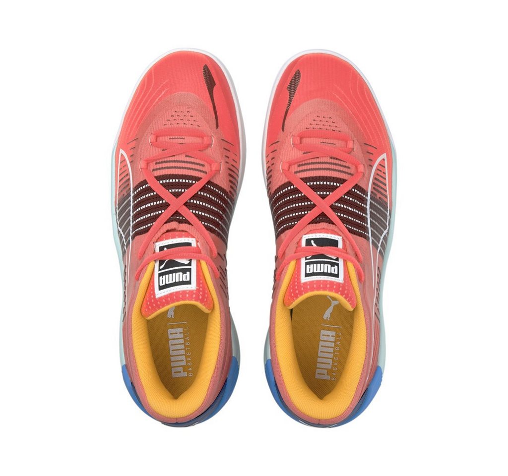 PUMA Hallen-Indoorschuhe Fusion Nitro rot/bunt Herren Badmintonschuh