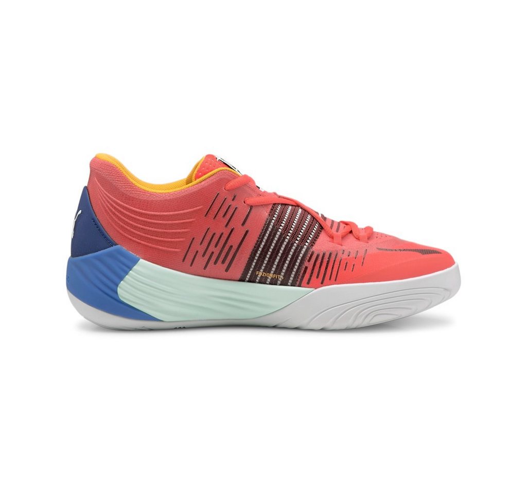 PUMA Hallen-Indoorschuhe Fusion Nitro rot/bunt Herren Badmintonschuh Bild 5