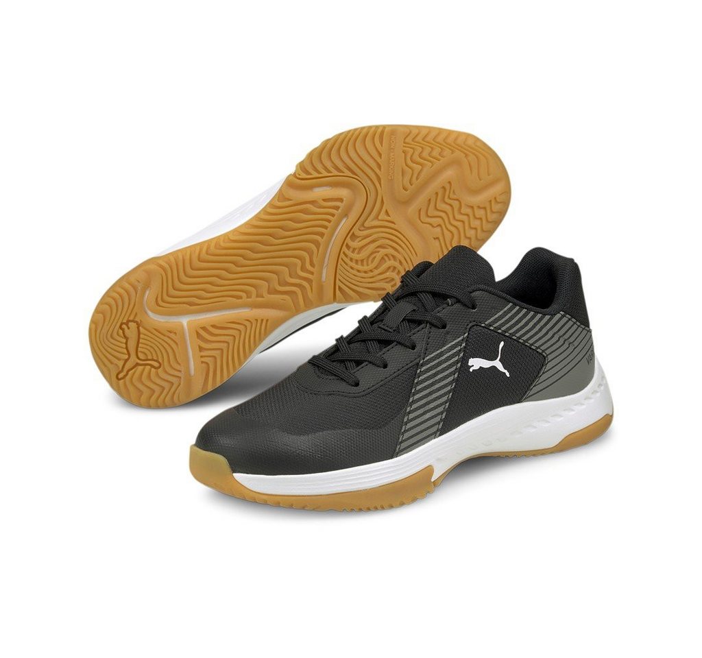 PUMA Hallen-Indoorschuhe Varion schwarz Kinder Badmintonschuh Bild 2