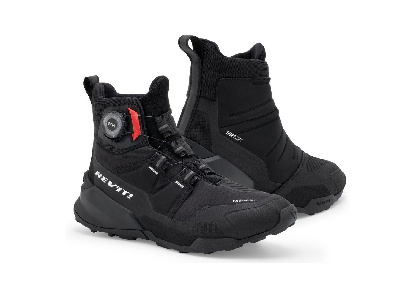 Revit Revit Undercut H2O Motorradschuhe Schwarz 42 Motorradstiefel (Packung, Antistatische und Öl- und Benzinfeste Sohle) motorradschuhe für herren
