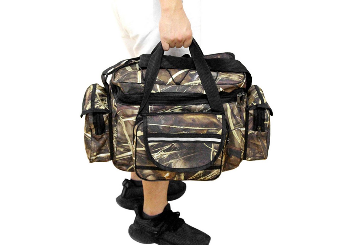 GARRYFIZH Angelrucksack Angelrucksack Angeltasche Angeltasche mit Schultergurt, Mehrere Fächer Als Schultertasche oder Handtasche verwendbar Bild 5