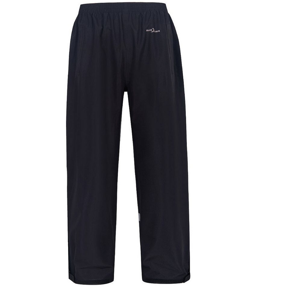 RennerXXL Regenhose Melton Herren Funktionshose Herren wasserdicht atmungsaktiv Übergrößen Durchgriff-Taschen, reflektierende Applikationen, elastischer Bund Bild 2