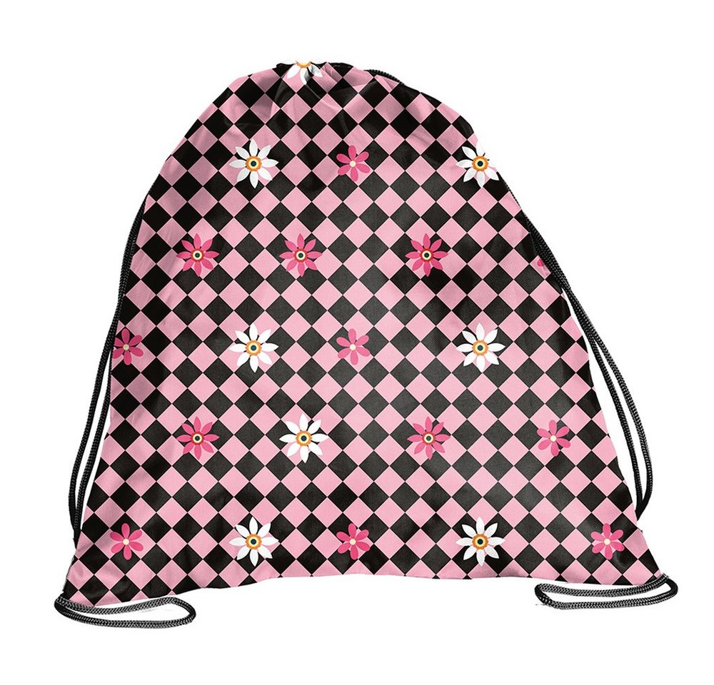 PASO Schulrucksack (Schulset, 5-tlg), Gitter Mega Set 5-teilig – Rosa Bild 5