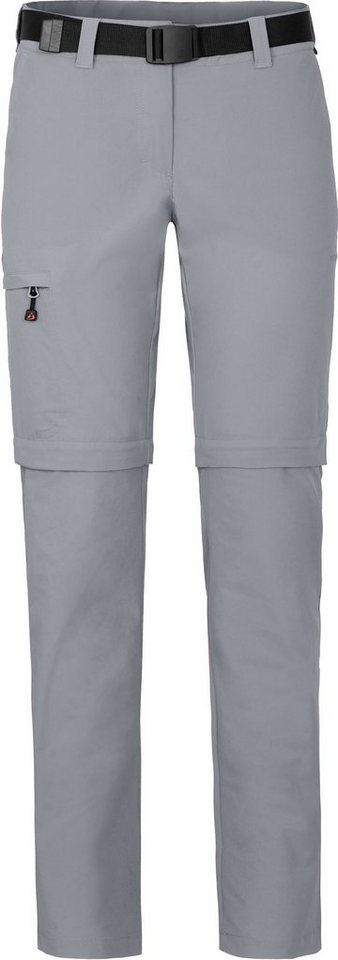 Bergson Outdoorhose BENNETT Zipp-Off (slim) Damen Wanderhose, vielseitig, pflegeleicht, Langgrößen, hellgrau Bild 3