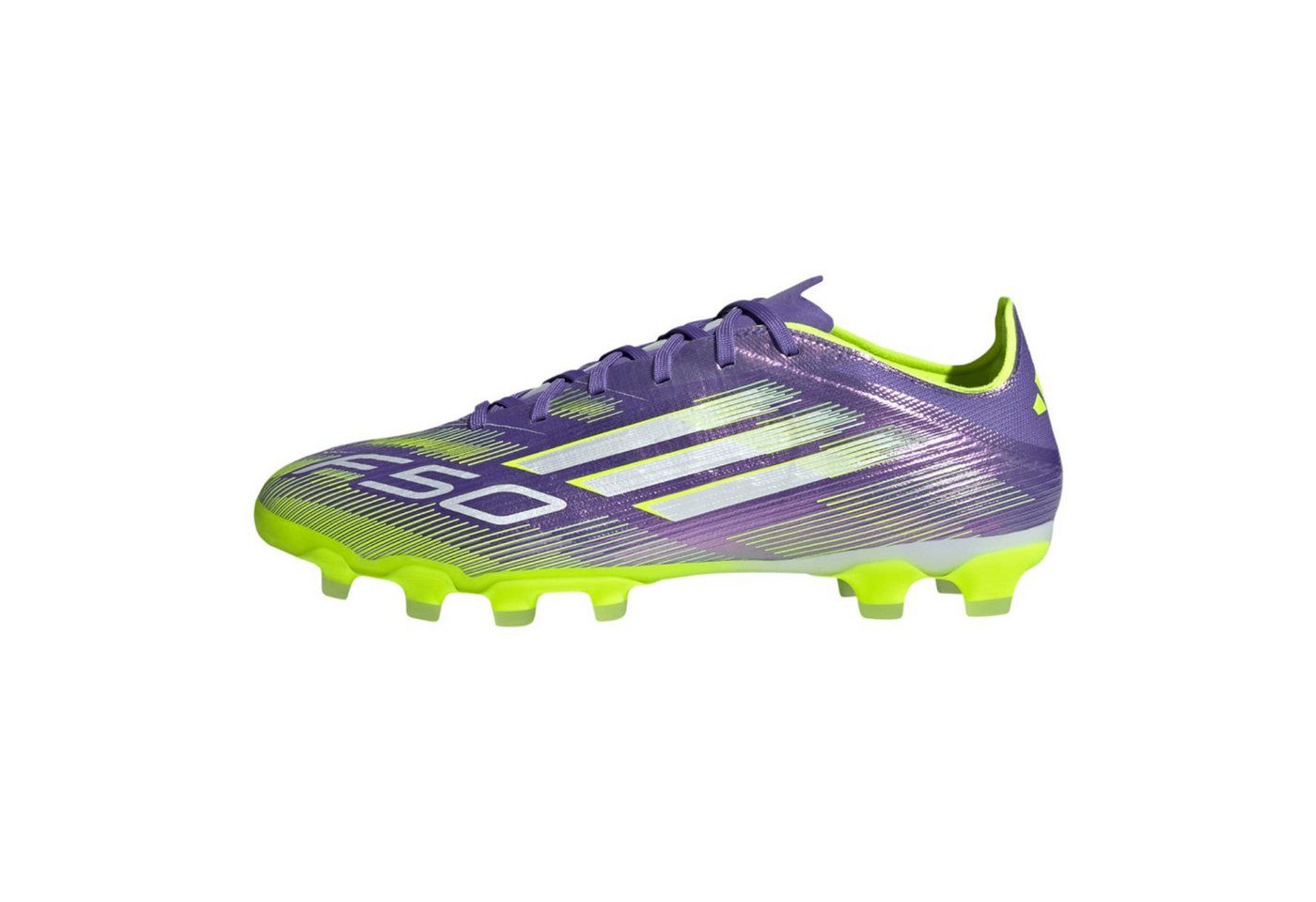 adidas Performance F50 Pro MG (für Kunstrasen, Hart- und Aschenplätze) purple/lime Herren Fußballschuh