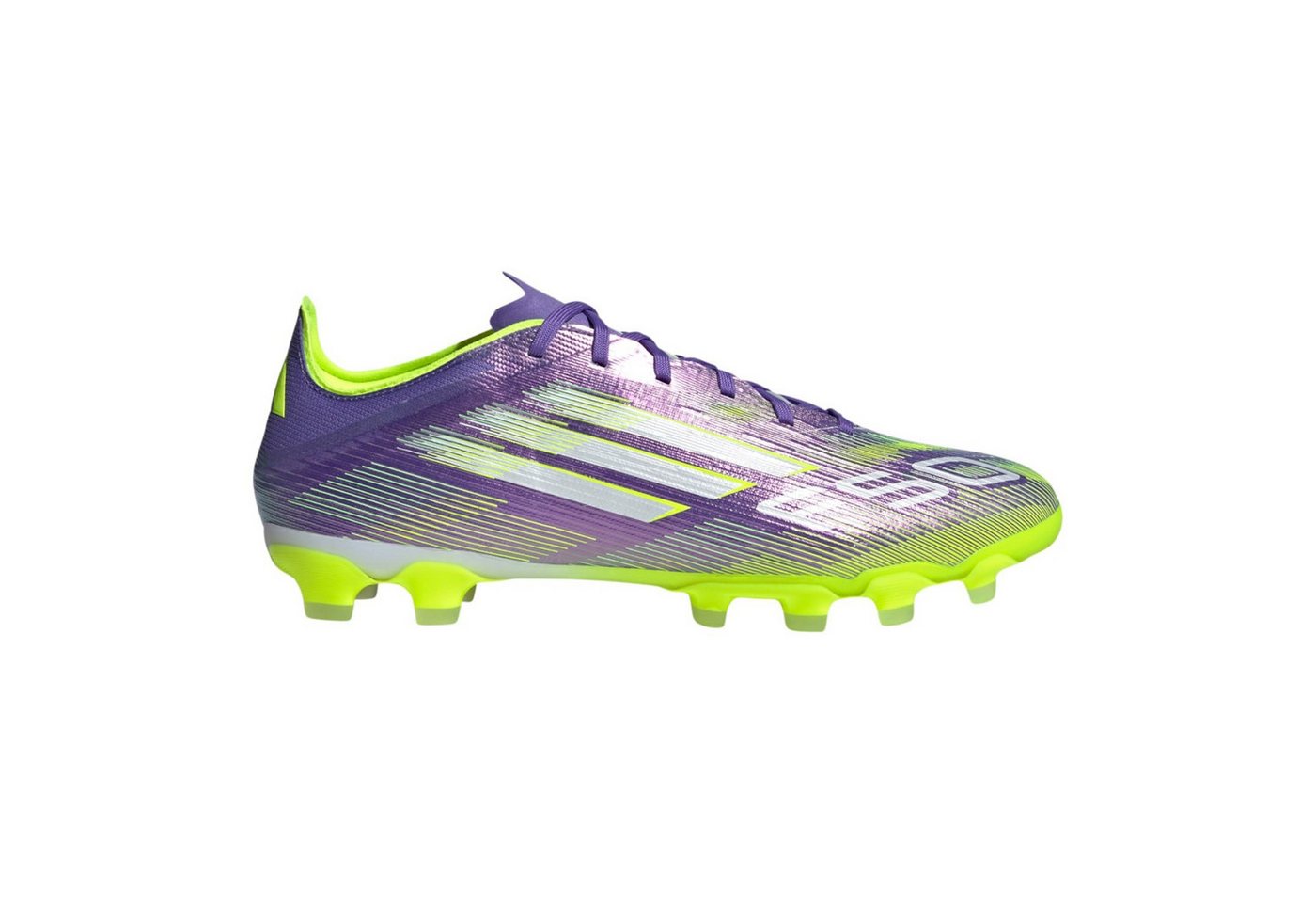 adidas Performance F50 Pro MG (für Kunstrasen, Hart- und Aschenplätze) purple/lime Herren Fußballschuh Bild 5