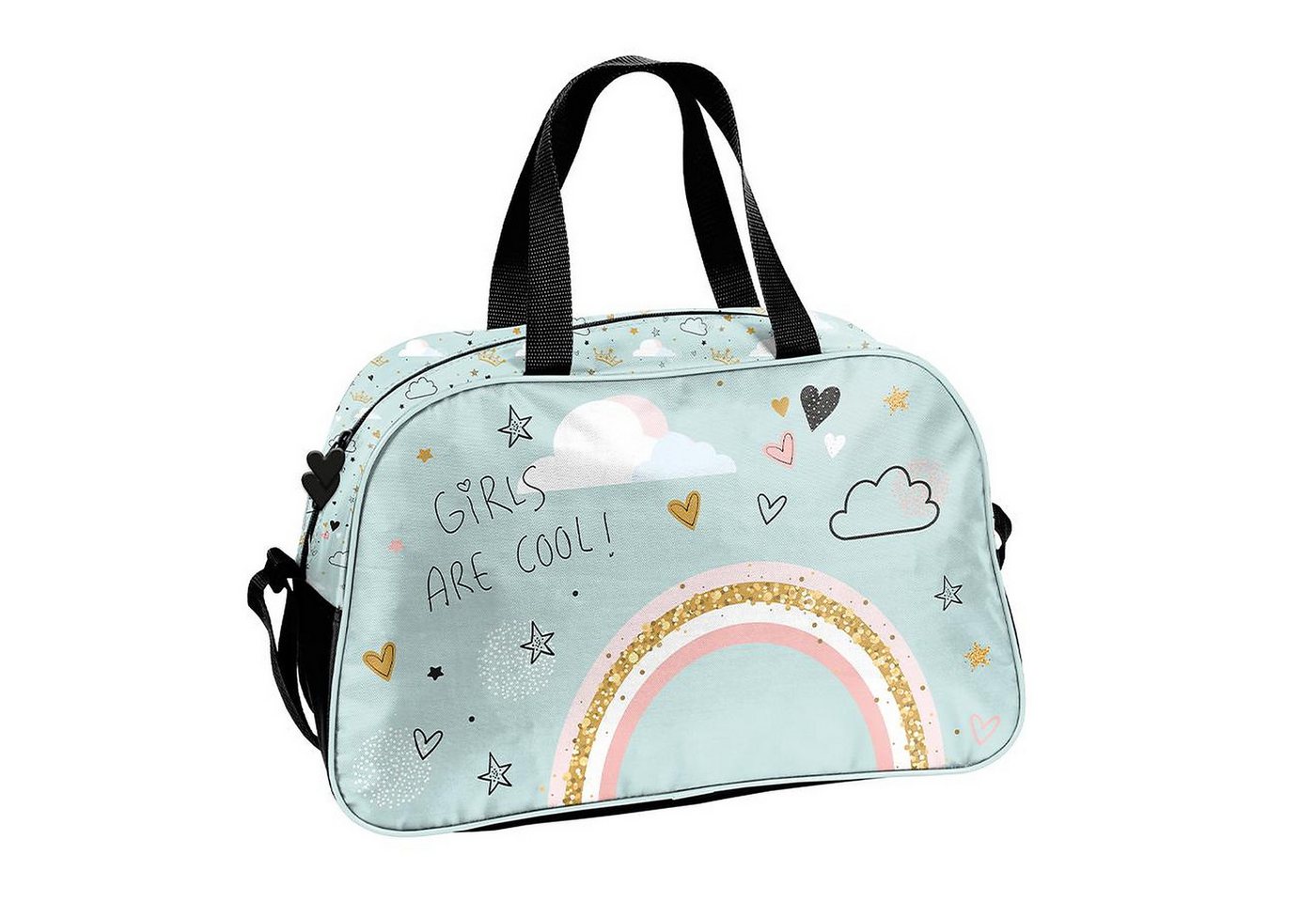PASO Sporttasche Regenbogen Kindersporttasche Trainingstasche (1-tlg., Einzelteil), Schwimmbadtasche leicht Jungen Mädchen Bild 3