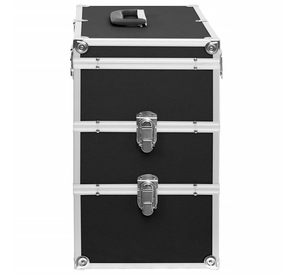 vidaXL Kosmetikkoffer Kosmetikkoffer 37x24x40 cm Schwarz Aluminium (1-tlg) Bild 4