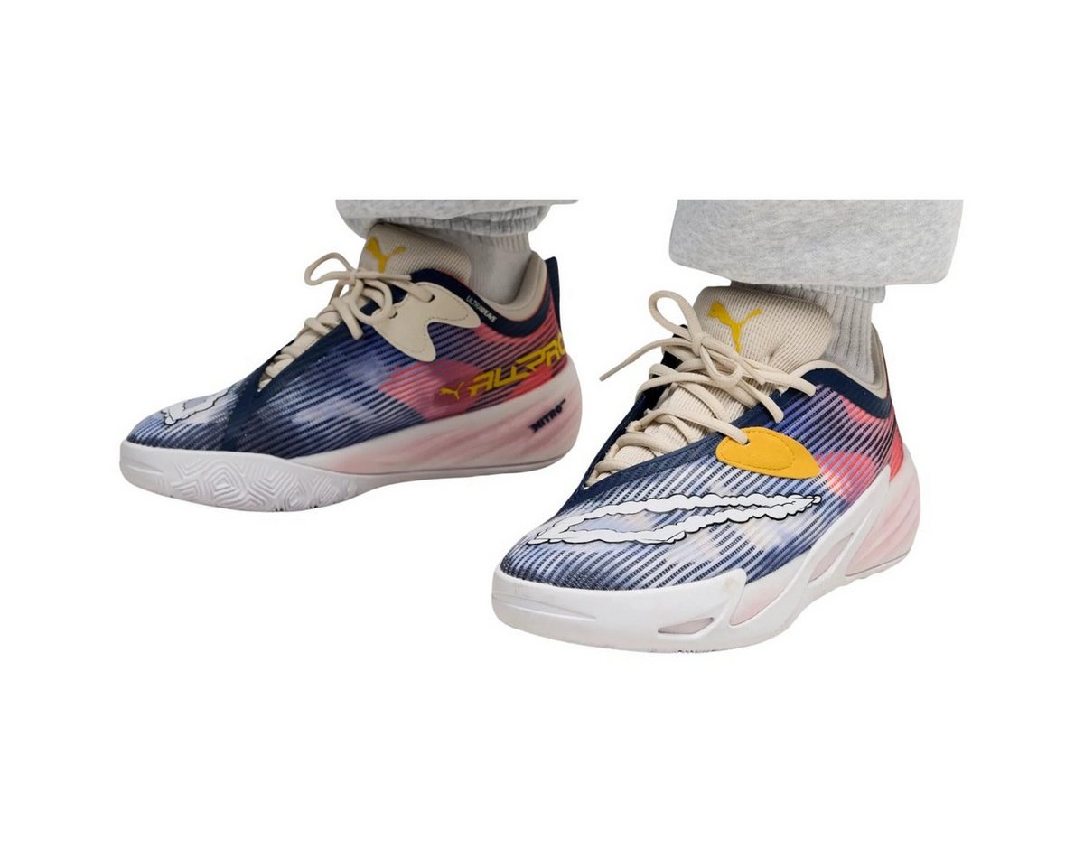 PUMA Hallen-Indoorschuhe All-Pro Nitro™ 2 Hooptopia (Basketball) blau/bunt Badmintonschuh