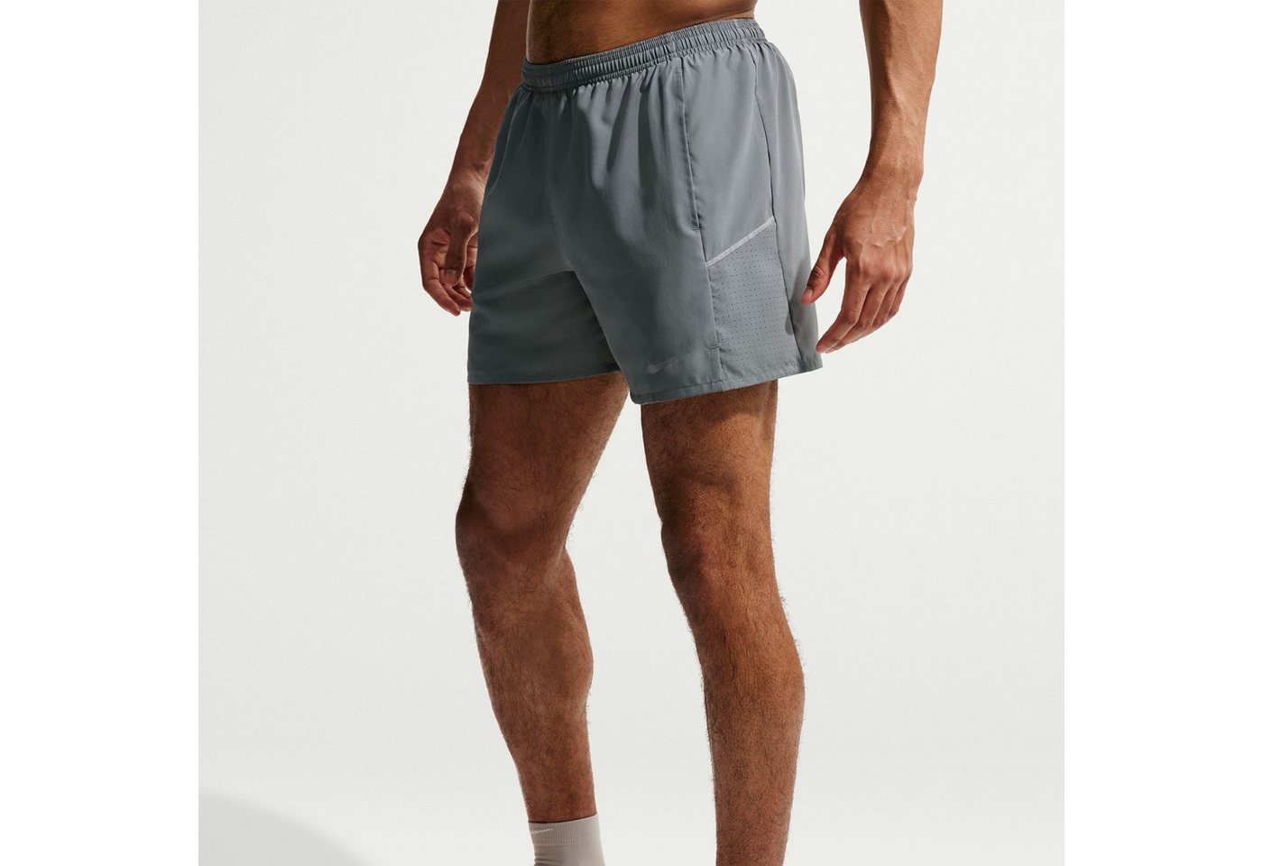 Nike Laufhose M NK DF MILER 5BF SHORT SMOKE GREY/SMOKE GREY/REFLECTI Bild 3