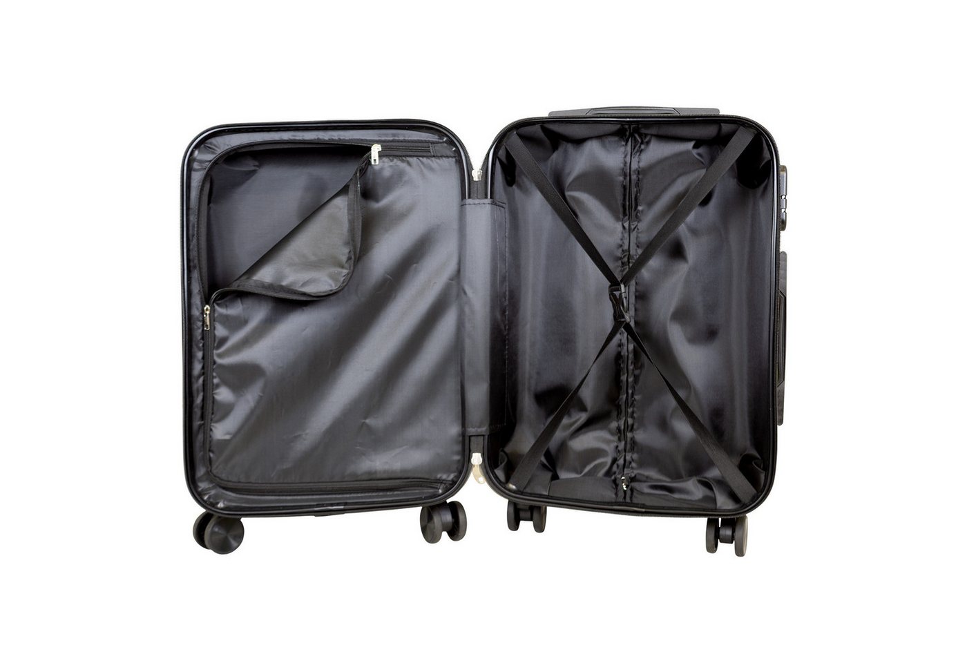 Trendyshop365 Hartschalen-Trolley Sierra, 5 Farben, 3 Größen, Reisekoffer mit, 4 Rollen, Zahlenschloss, Doppelrollen, 2 Tragegriffe Bild 2