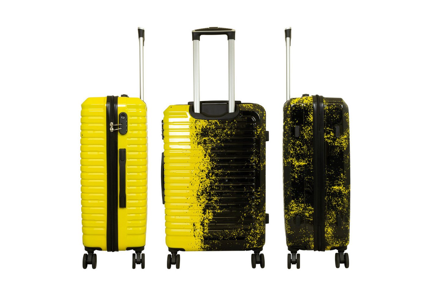 Trendyshop365 Hartschalen-Trolley Sierra, 5 Farben, 3 Größen, Reisekoffer mit, 4 Rollen, Zahlenschloss, Doppelrollen, 2 Tragegriffe Bild 5