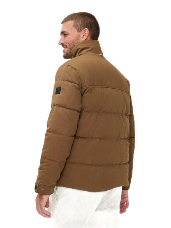 Brax Outdoorjacke braun,Outdoor,Baumwolle,Unifarben,Stehkragen,Lang,Regular Fit Bild 4