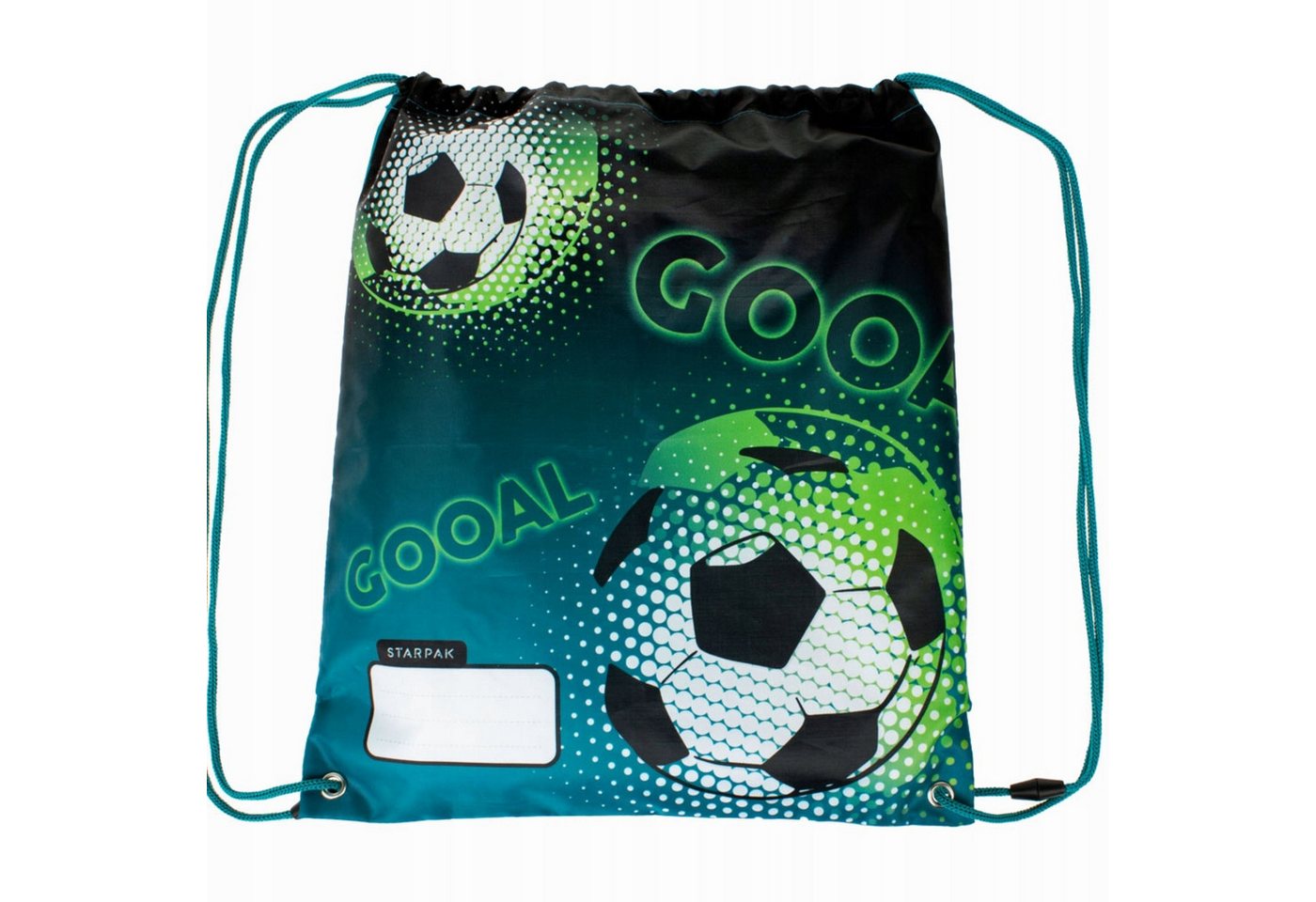 Starpak Turnbeutel Starpak Turnbeutel Football für Jungen Sportbeutel 38,5 × 33 cm (1-tlg) Bild 2
