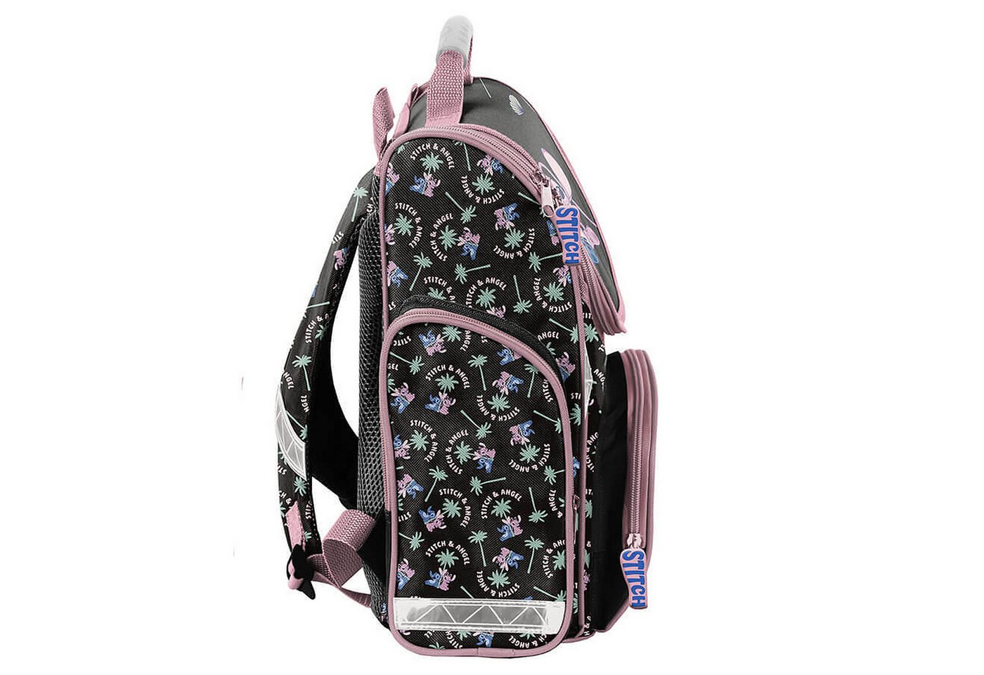 PASO Schulrucksack Mega-Set Lilo&Stitch (Schulset, 3-tlg), Kinder Schulranzen Rucksack + Turnbeutel + Federmäppchen Bild 3