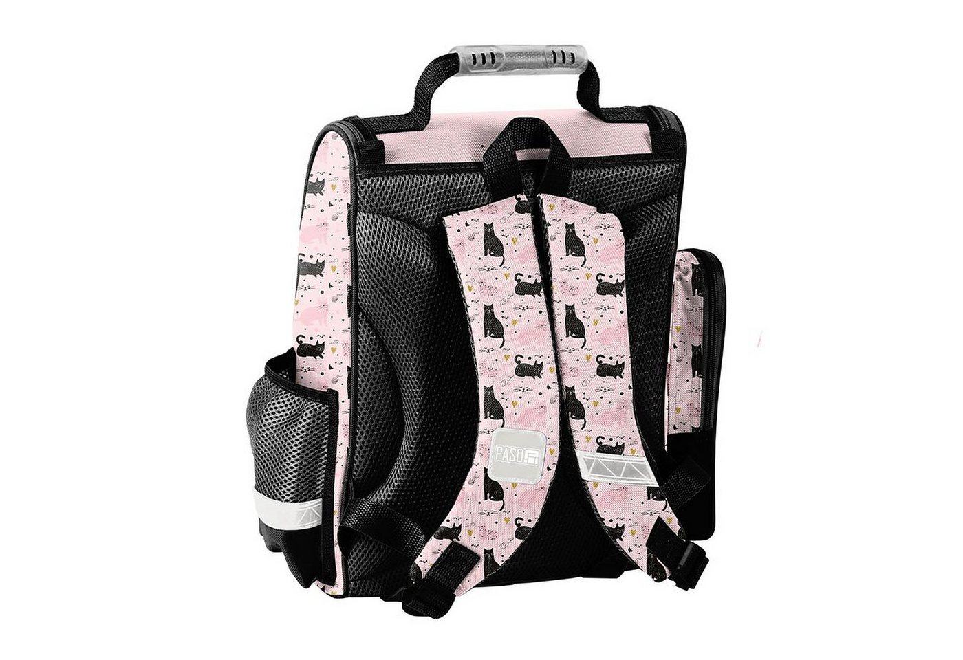 PASO Schulrucksack Mega-Set Kätzchen Princess Schulset 6-tlg. (Rucksack + Turnbeutel + Federmäppchen + Lunchbox + Trinkflasche + Sporttasche, 6-tlg) Bild 2