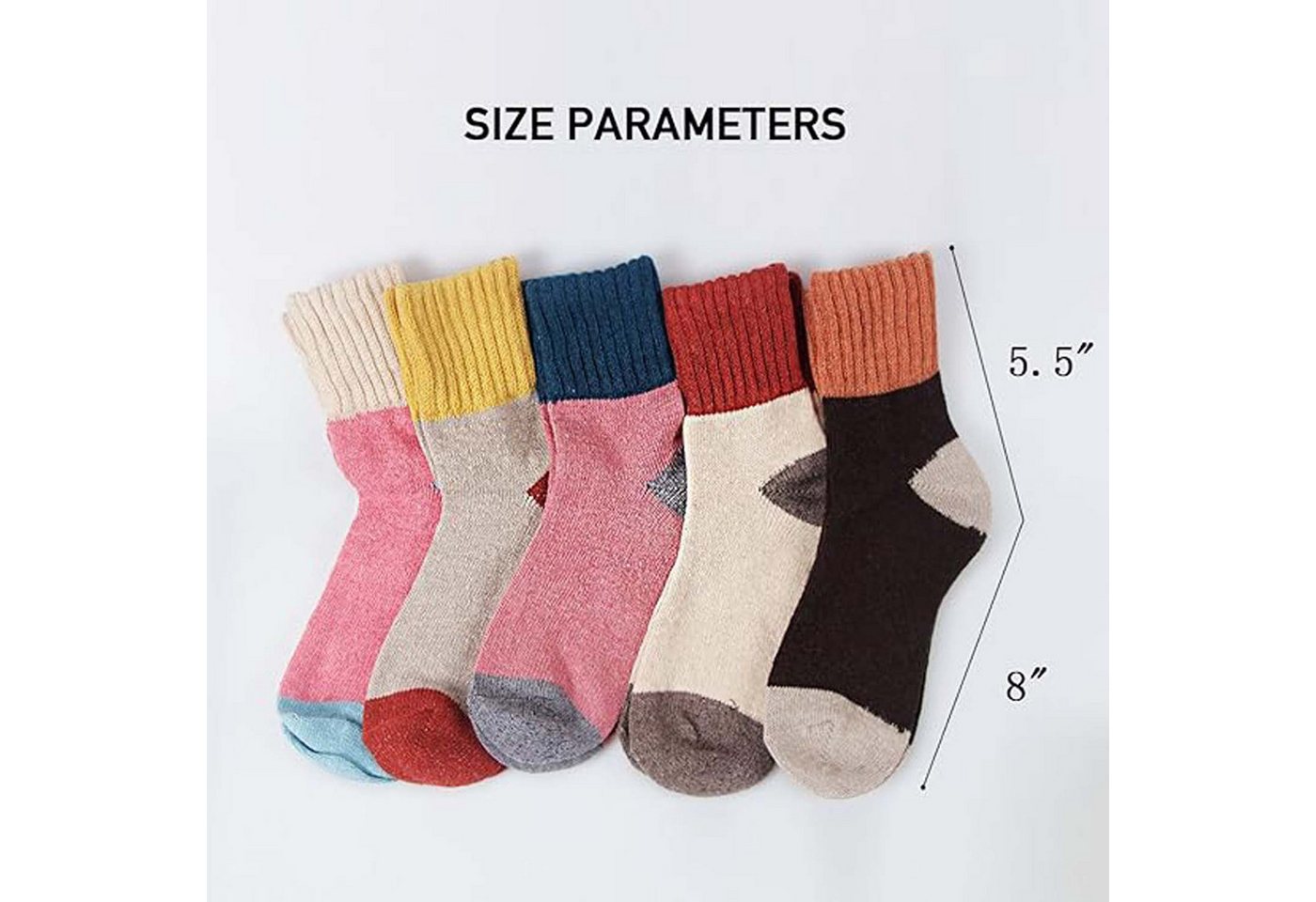 Coonoor Thermosocken Damen Socken Winter Socken 5 Paar atmungsaktiv warm (5-Paar) Bild 3