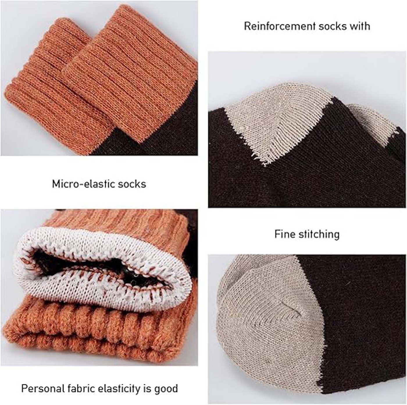 Coonoor Thermosocken Damen Socken Winter Socken 5 Paar atmungsaktiv warm (5-Paar) Bild 4