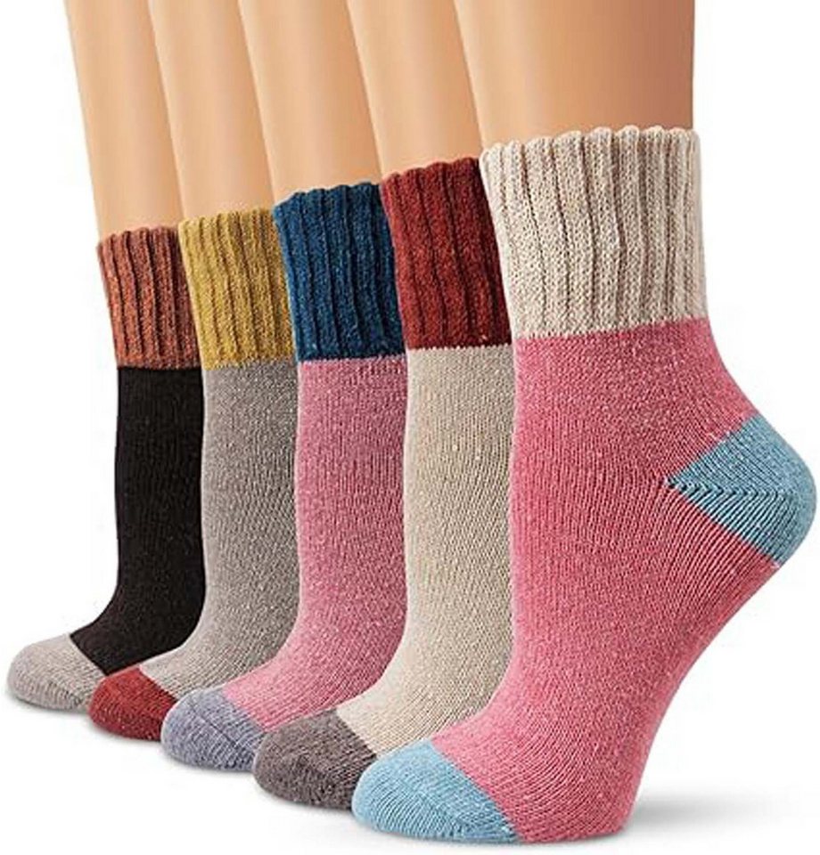 Coonoor Thermosocken Damen Socken Winter Socken 5 Paar atmungsaktiv warm (5-Paar) Bild 5