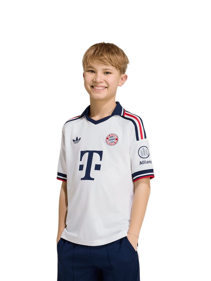adidas Performance Fußballtrikot FC Bayern München, Trikot Away 26-27, Kinder, weiß