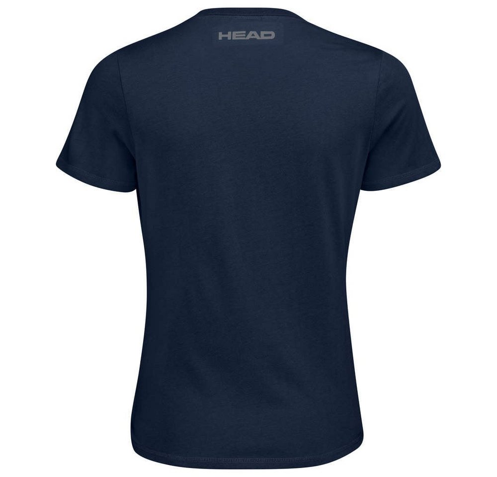 Head Tennisshirt Club 22 Lara (Baumwollmix) dunkelblau/gelb Damen