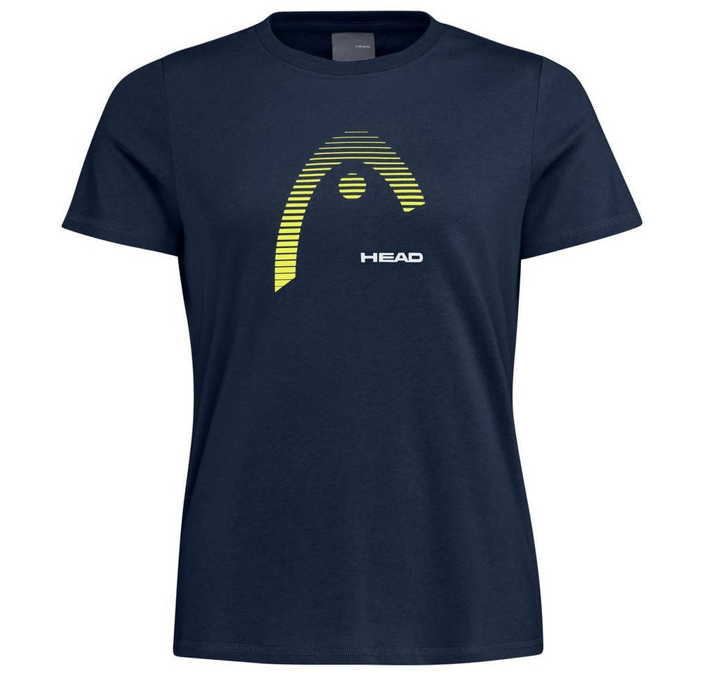 Head Tennisshirt Club 22 Lara (Baumwollmix) dunkelblau/gelb Damen Bild 2