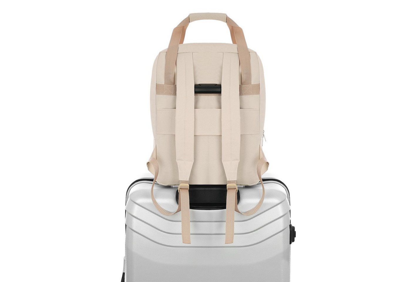 Granori Reiserucksack 2-in-1 leichte Damen Handgepäck Tasche 40x30x25 cm ideal für Flugzeug, trendiger und geräumiger 30 L Daypack für Urlaub, Schule & Alltag