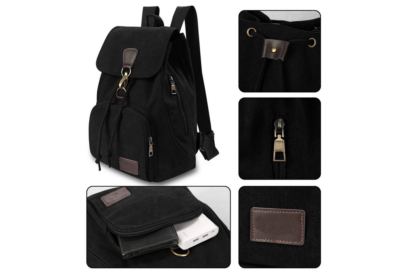 Coonoor Cityrucksack Rucksack Damen Herren, Schulrucksack Jungen Teenager, für Arbeit Schule Reise, Casual Daypack Bild 2