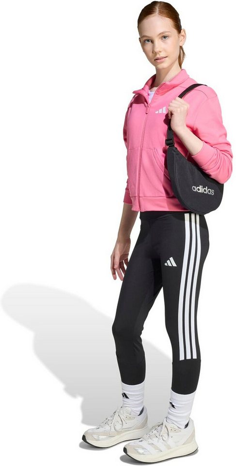 adidas Performance Trainingsjacke JG GAME GO FZ PNKFUS/WHITE Bild 2