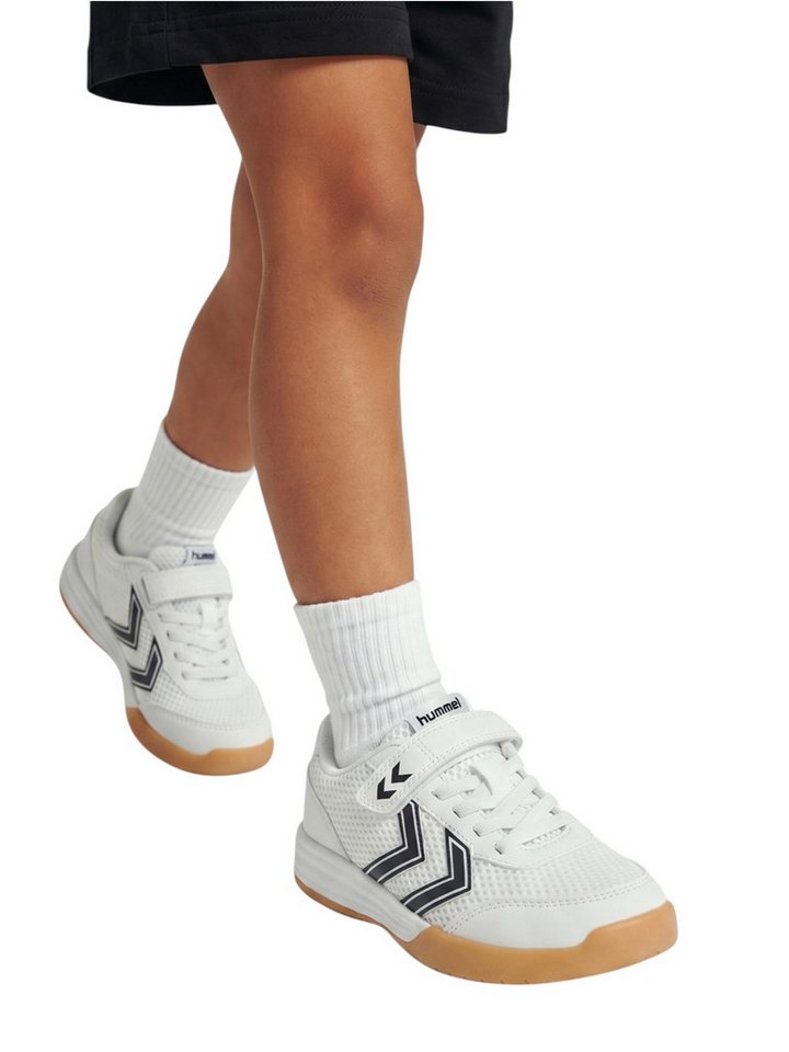hummel Hallen-Indoorschuhe Multiplay Flex VC (Klettverschluss) weiss/schwarz Badmintonschuh Bild 4