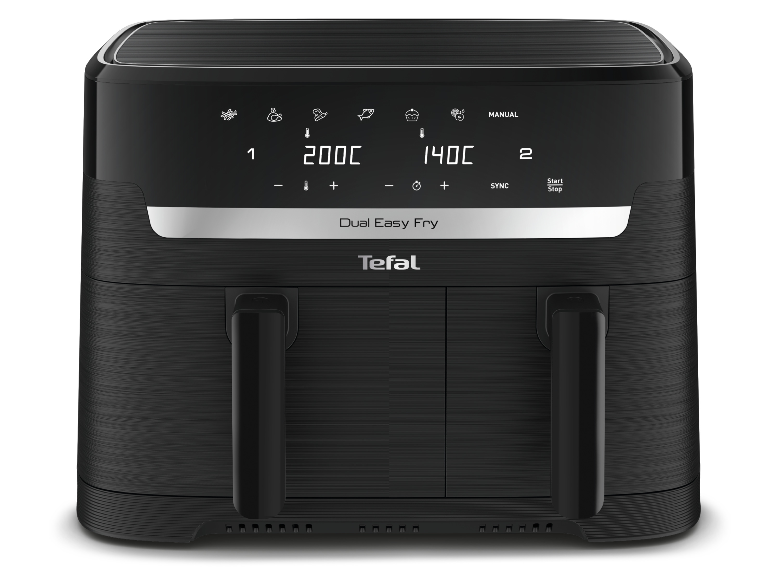 TEFAL Doppelzonen-Heißluftfritteuse »Dual Easy Fry Essential EY901N», 1x 5,2 l und 1 x 3,1 l Bild 3