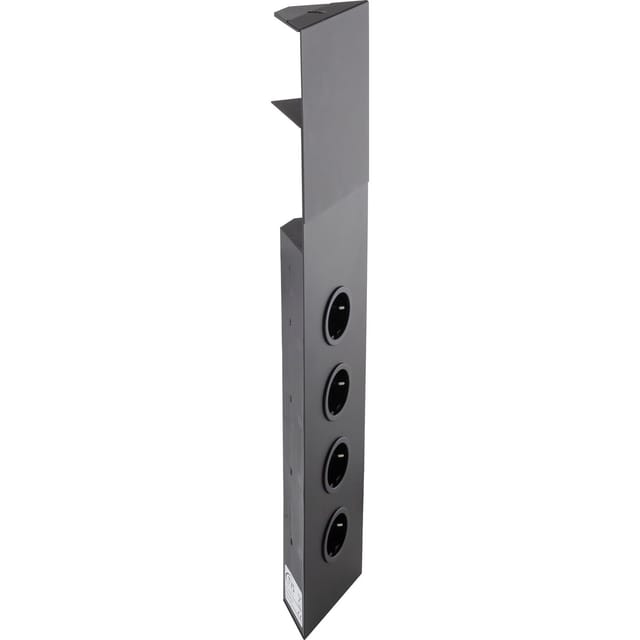 Caressi - Steckdosenelement 4ST46-58 4 Schukosteckdosen schwarz