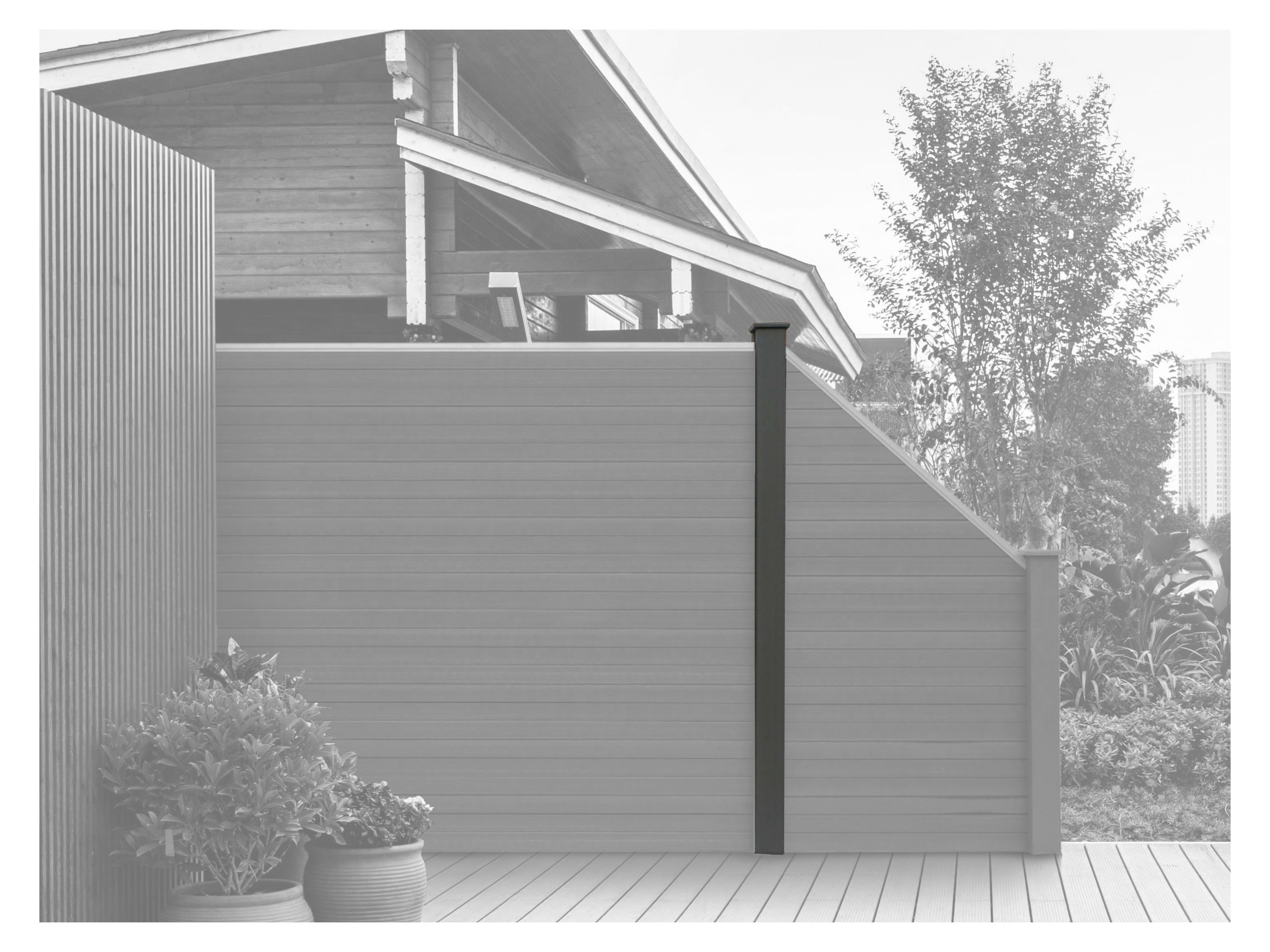HOME DELUXE WPC Sichtschuttzaun CALLADO (Pfosten) Bild 2