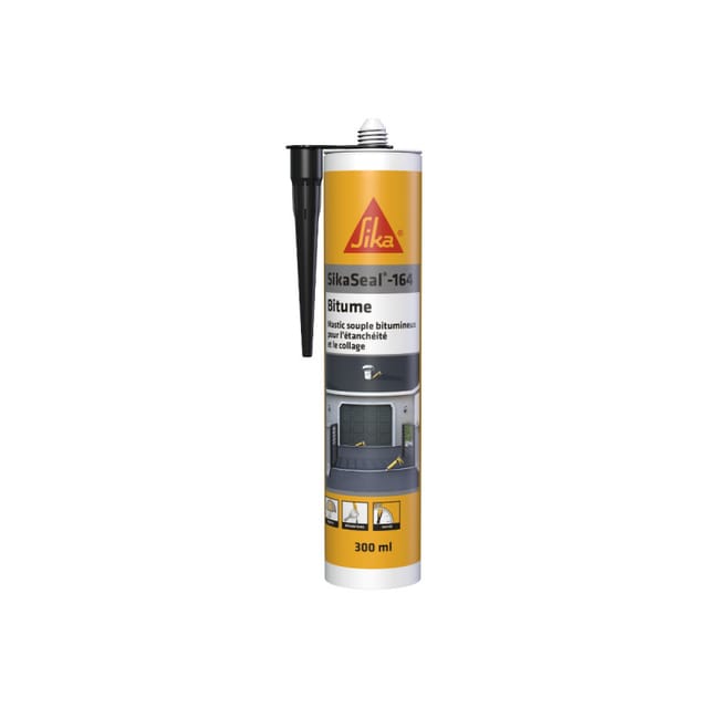 Sika - seal-164 Bitumen Klebemasse - Schwarz - 300ml