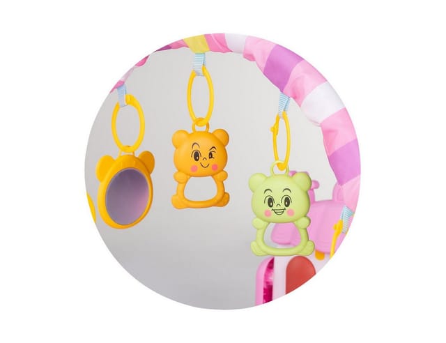 Chipolino Spielbogen Klavierkonzert, Krabbeldecke, Melodien, Hängespielzeuge rosa